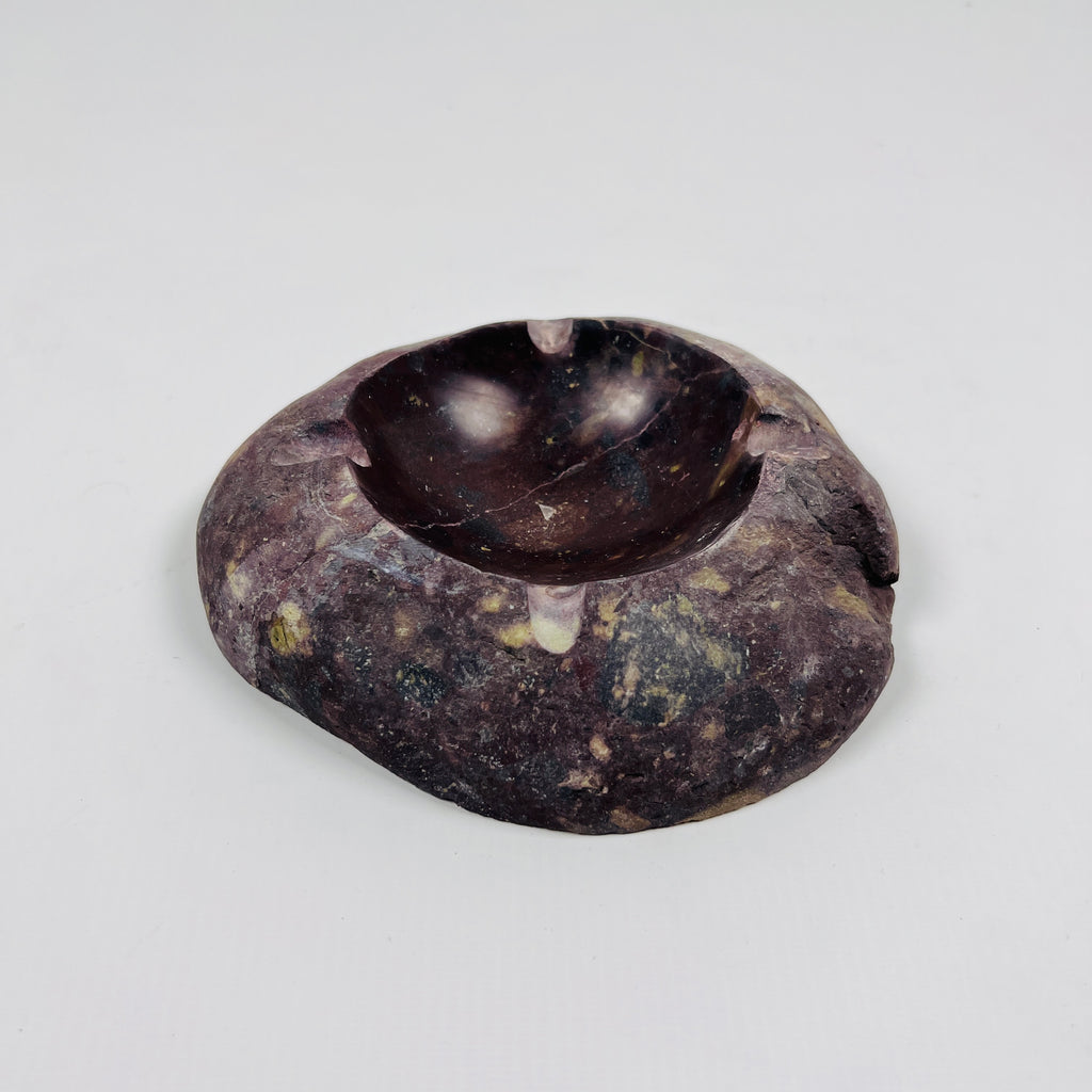 River Stone Burgundy Ash Tray