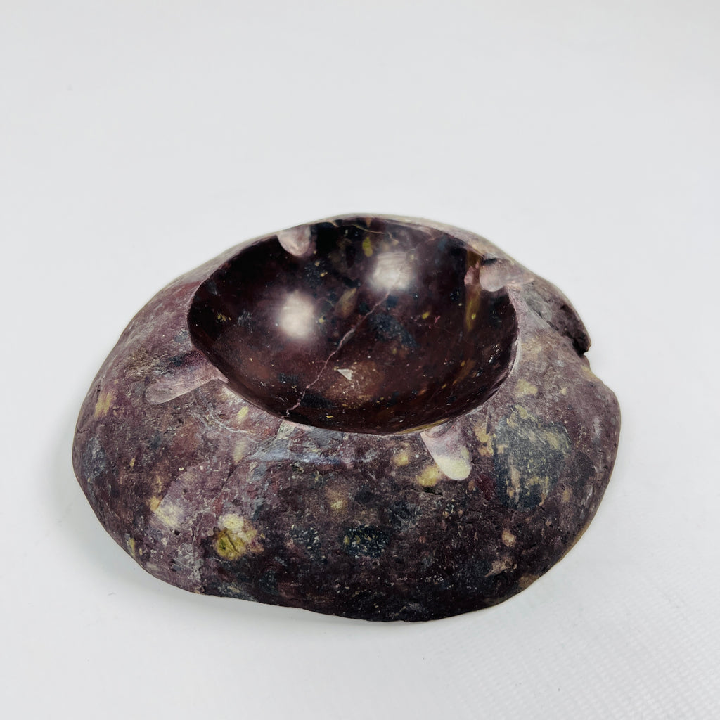 River Stone Burgundy Ash Tray