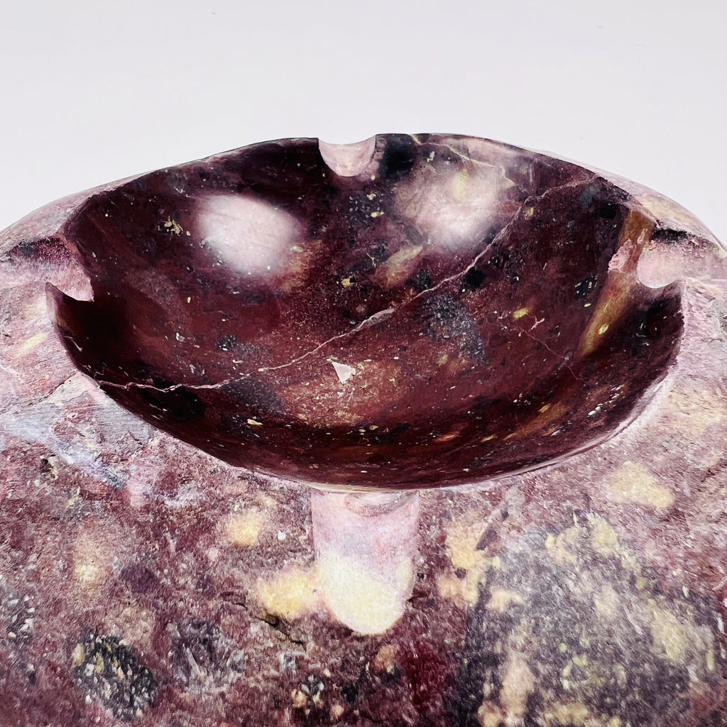 River Stone Burgundy Ash Tray