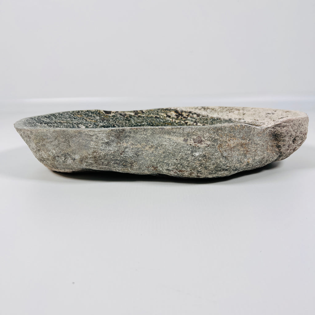 Silver Shore River Stone Bowl