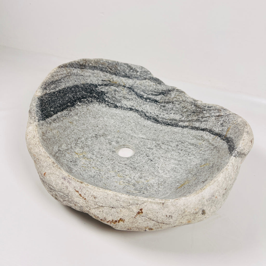 Frey With Black Streaks Riverstone Sink