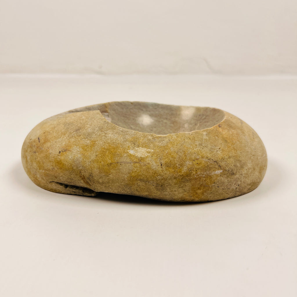 River Stone Grazed Gold Ash Tray