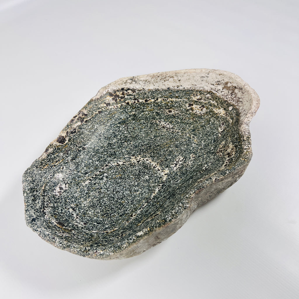 Silver Shore River Stone Bowl