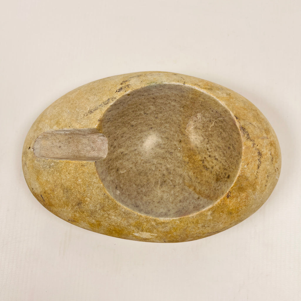 River Stone Grazed Gold Ash Tray