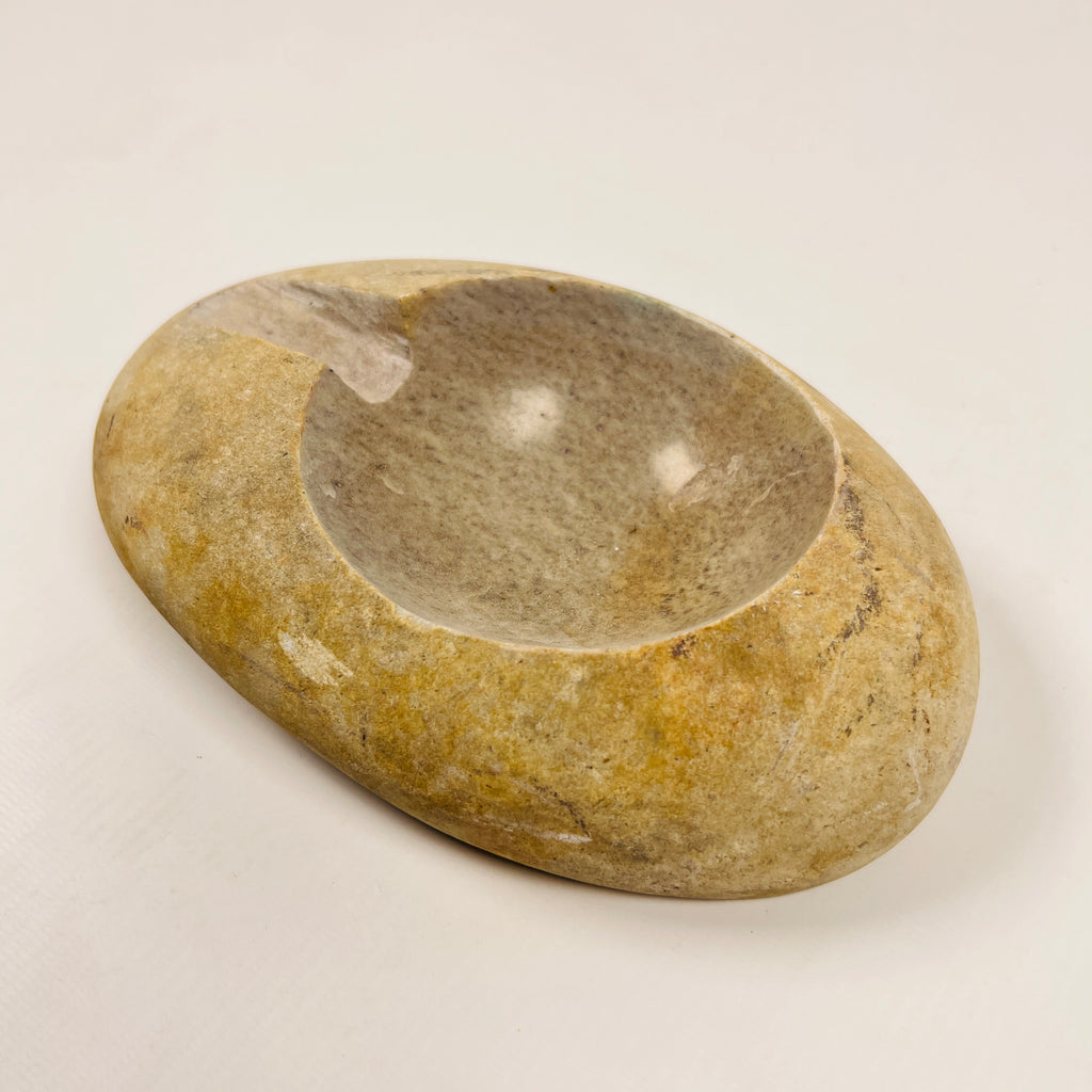 River Stone Grazed Gold Ash Tray