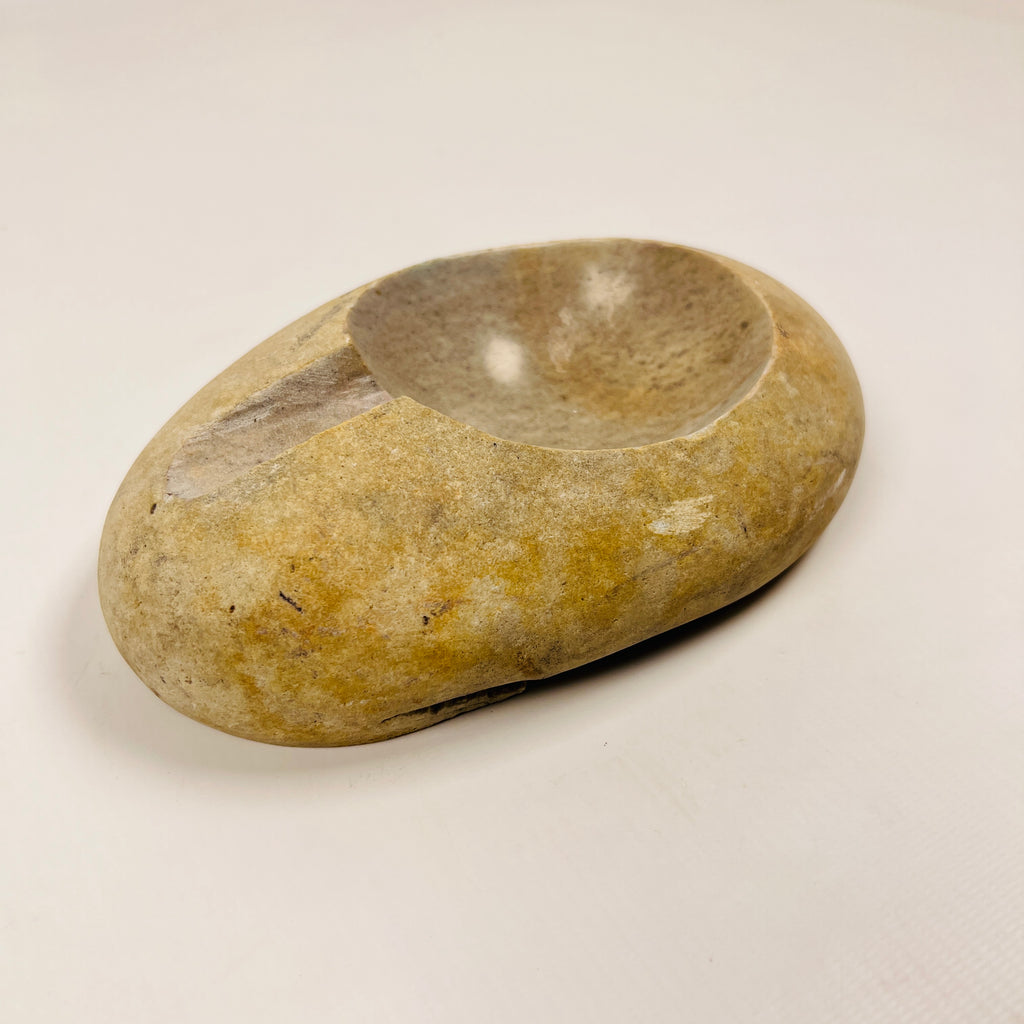 River Stone Grazed Gold Ash Tray