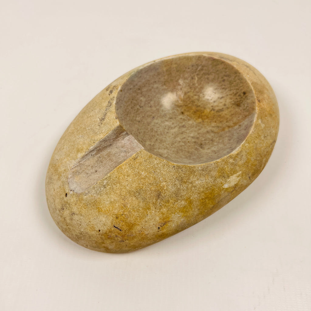 River Stone Grazed Gold Ash Tray