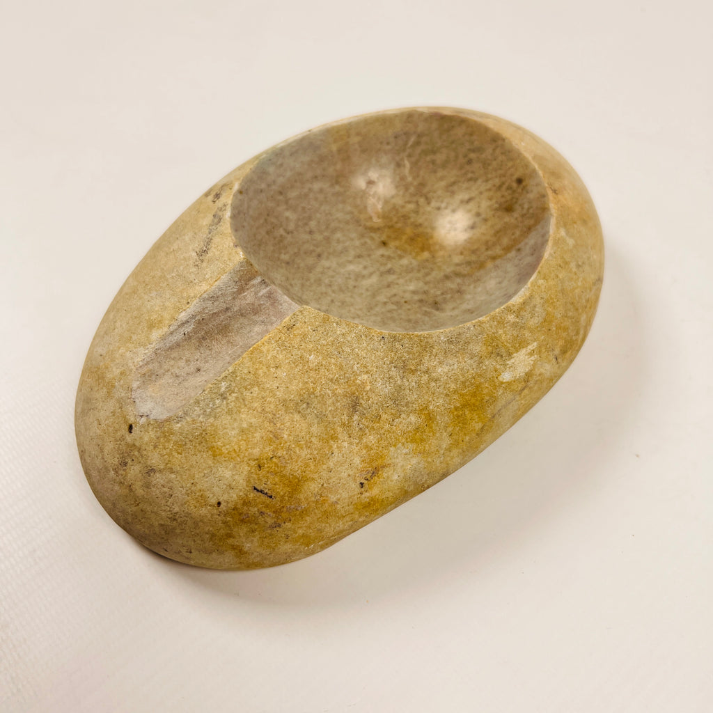 River Stone Grazed Gold Ash Tray