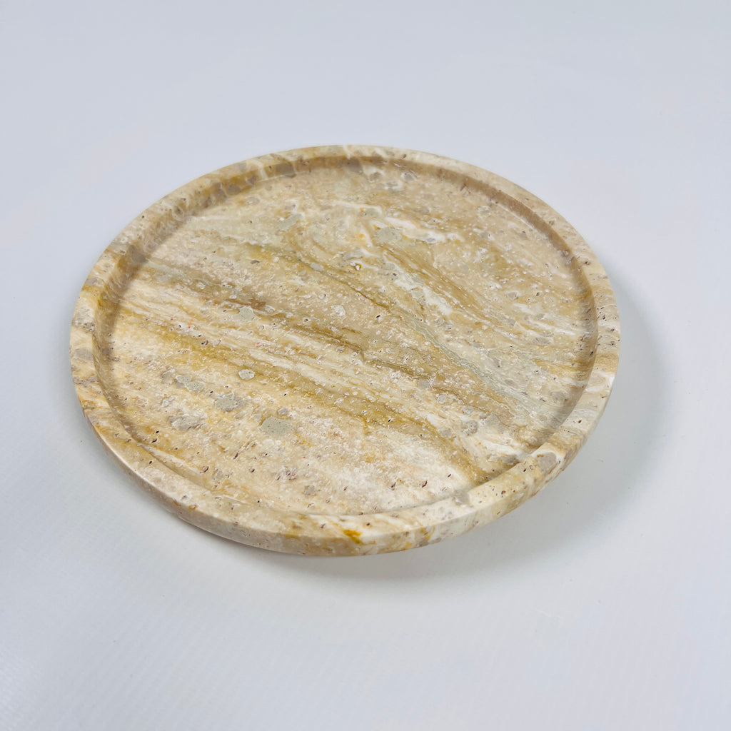 Beige Travertine Plate