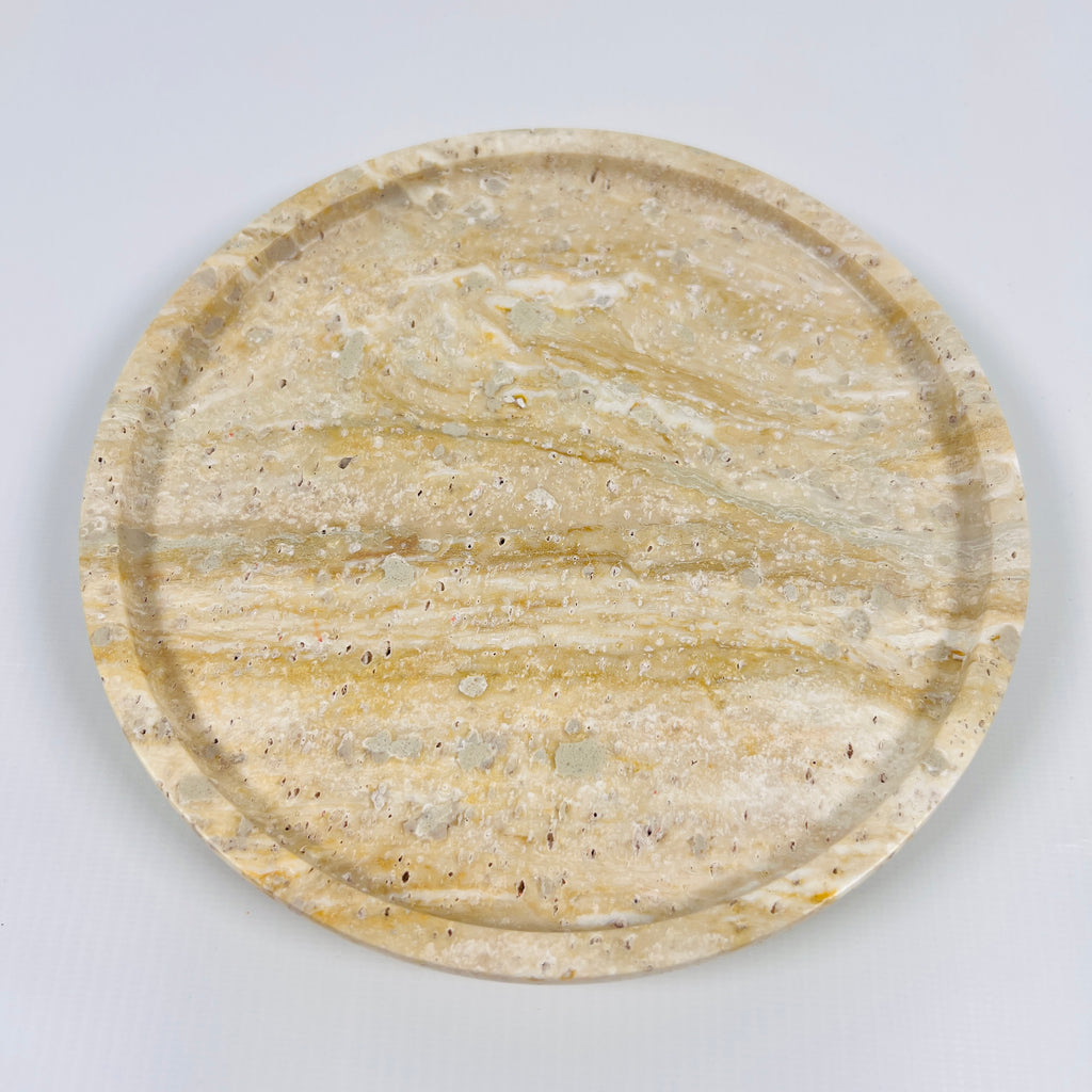 Beige Travertine Plate