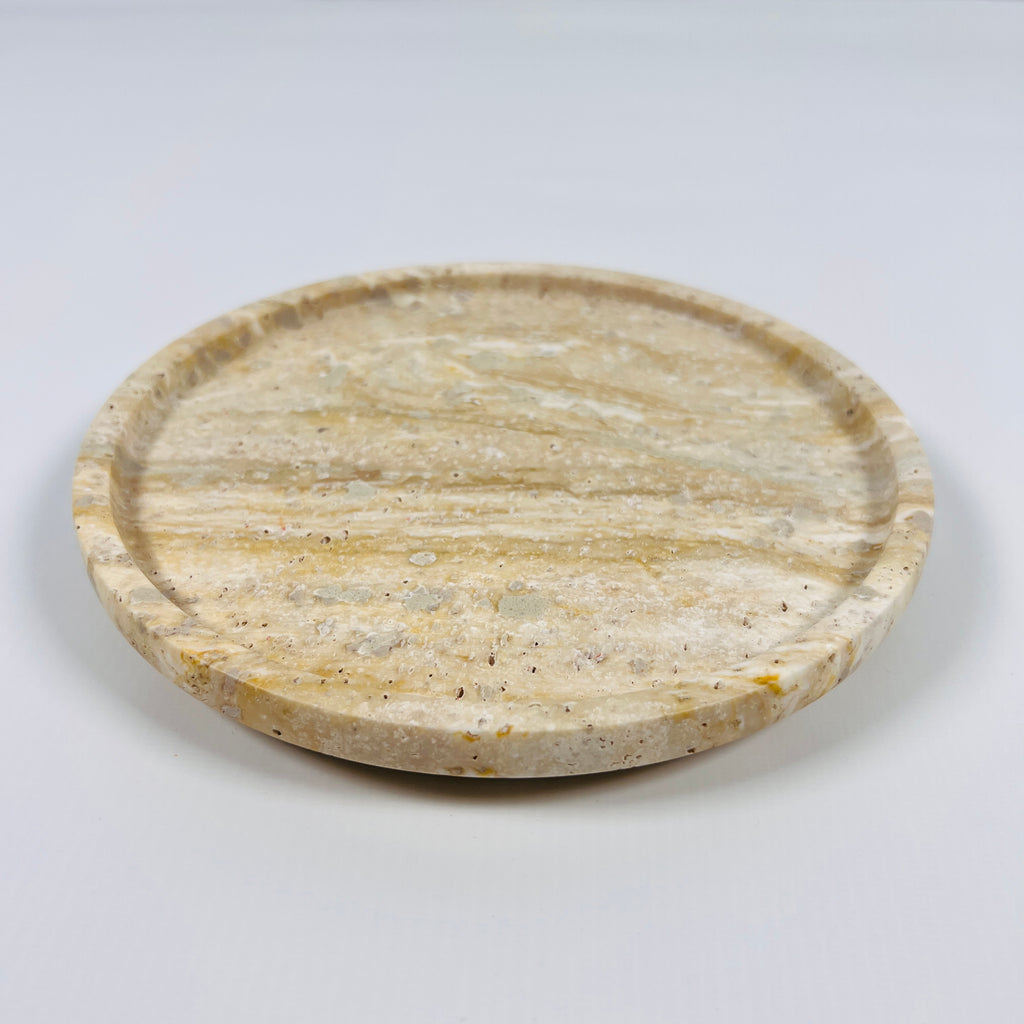 Beige Travertine Plate