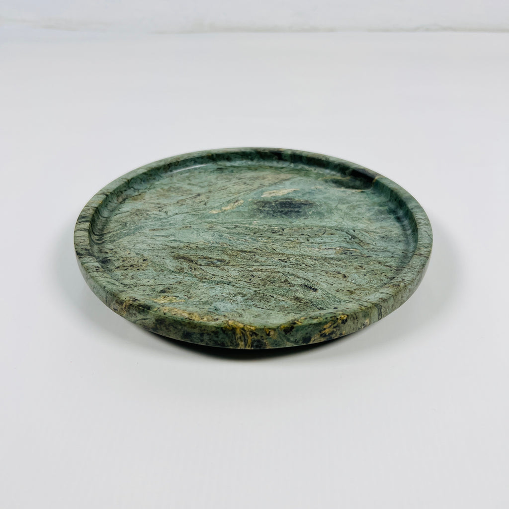 Green Wave Marble Plate