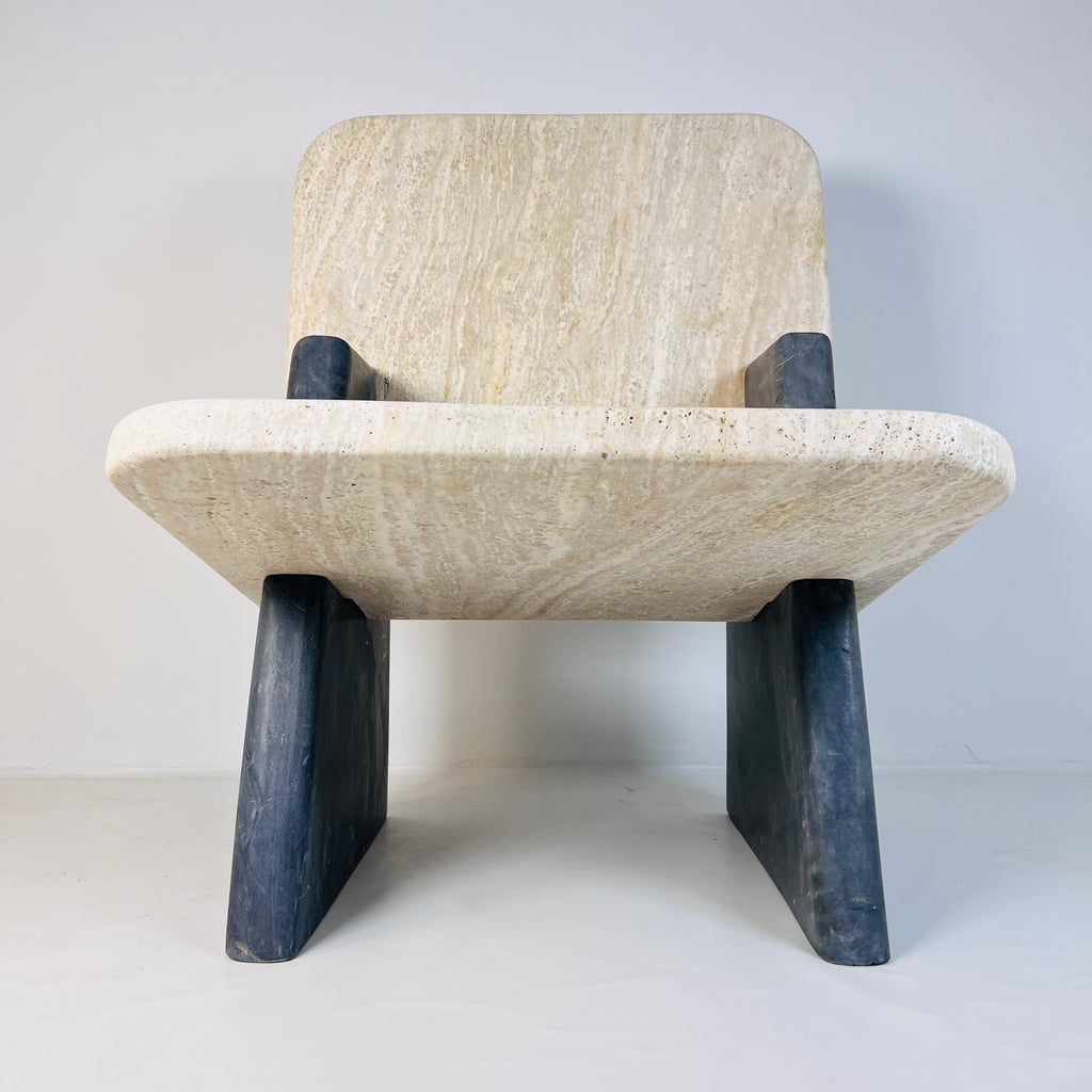 Travertine Throne Chair