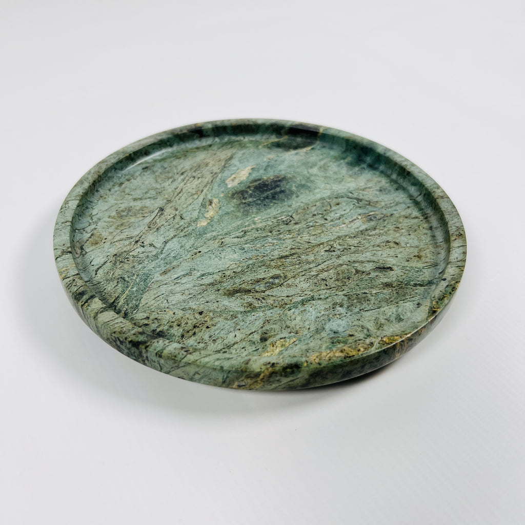 Green Wave Marble Plate