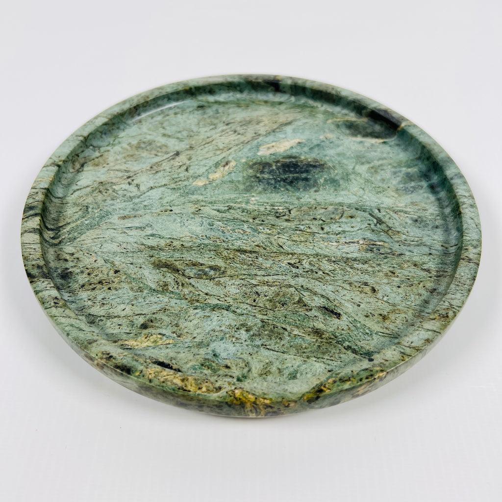 Green Wave Marble Plate