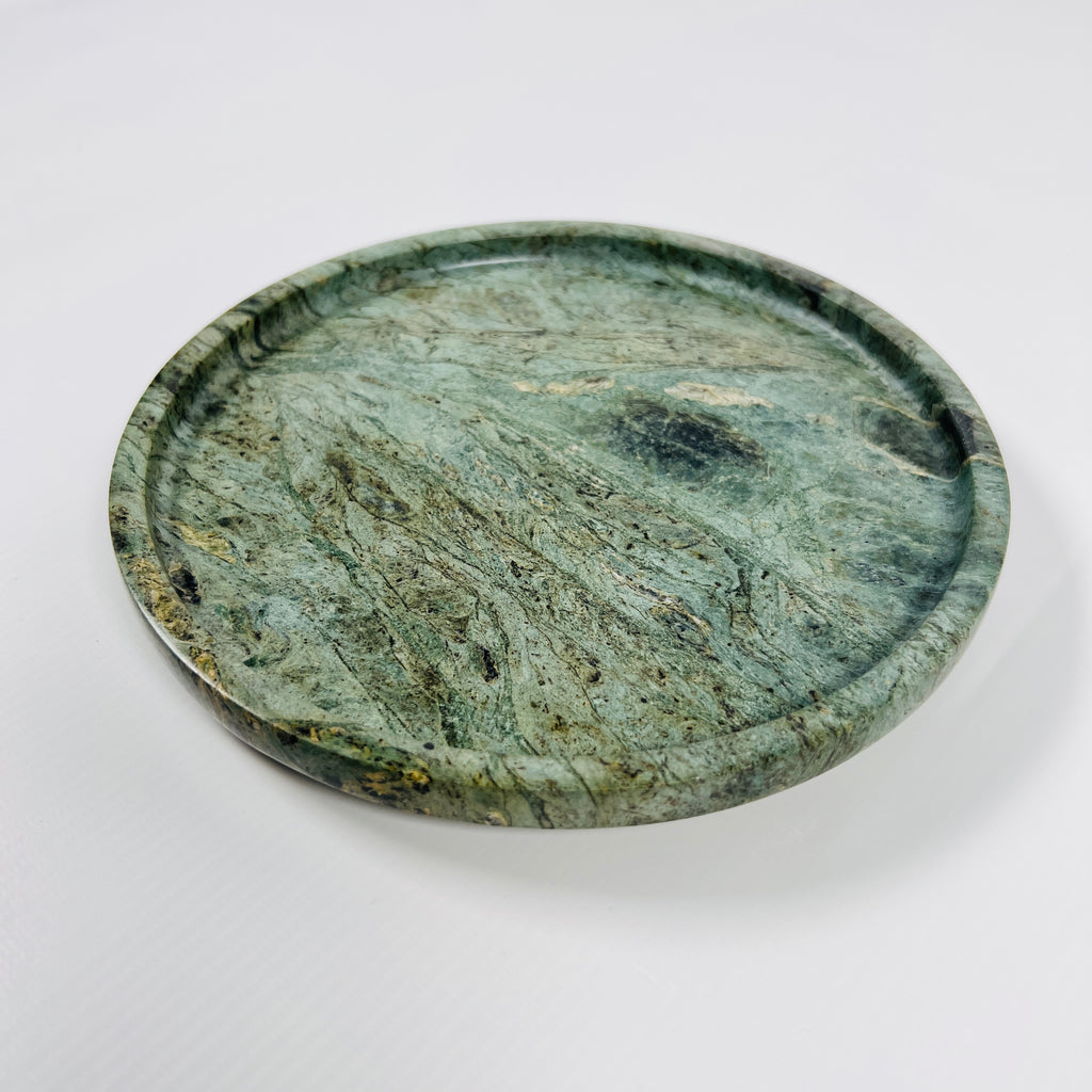 Green Wave Marble Plate