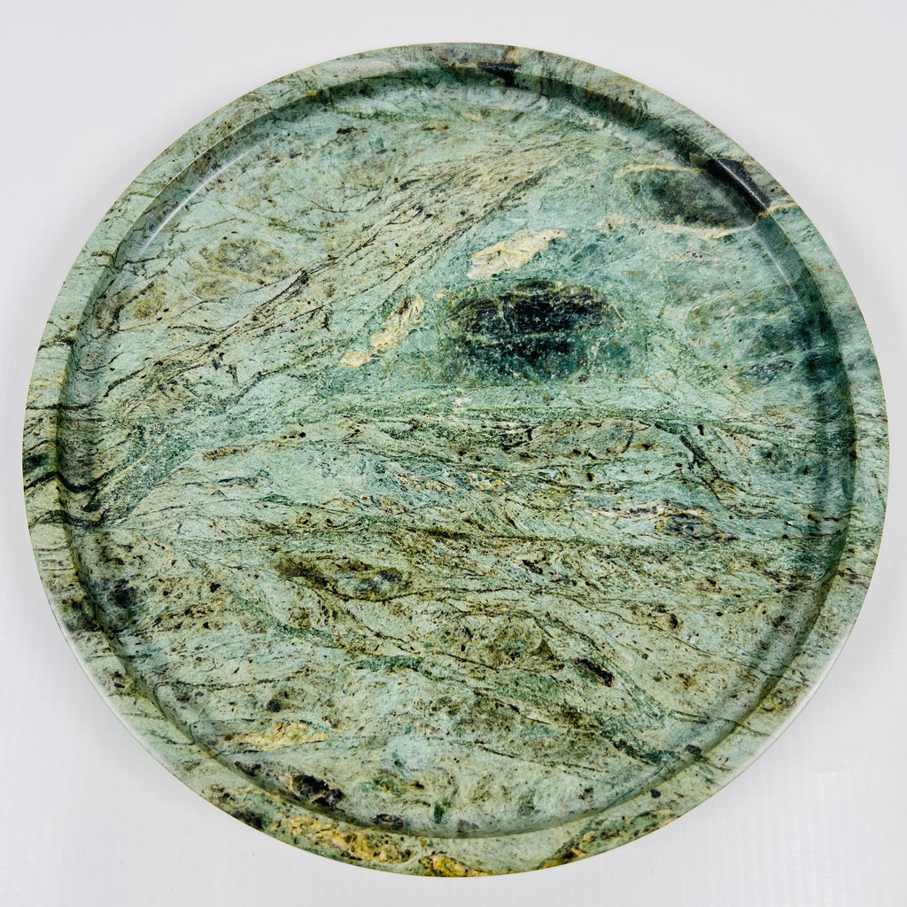 Green Wave Marble Plate