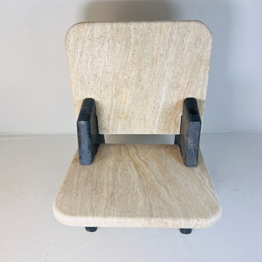 Travertine Throne Chair