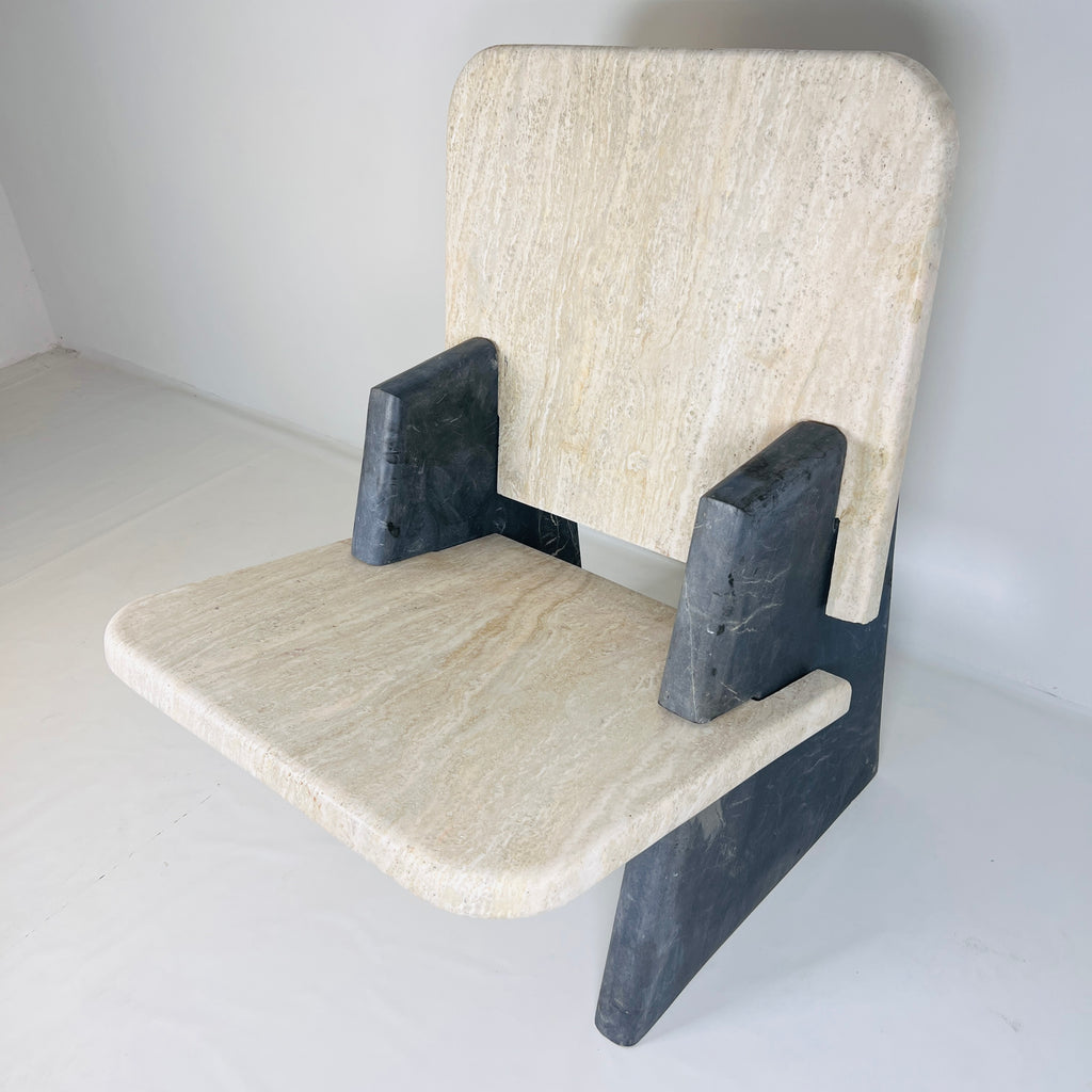 Travertine Throne Chair