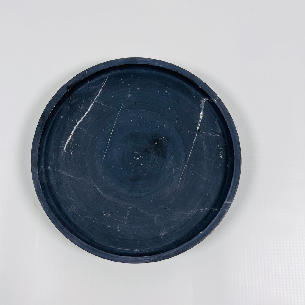 Black Galaxy Marble Plate