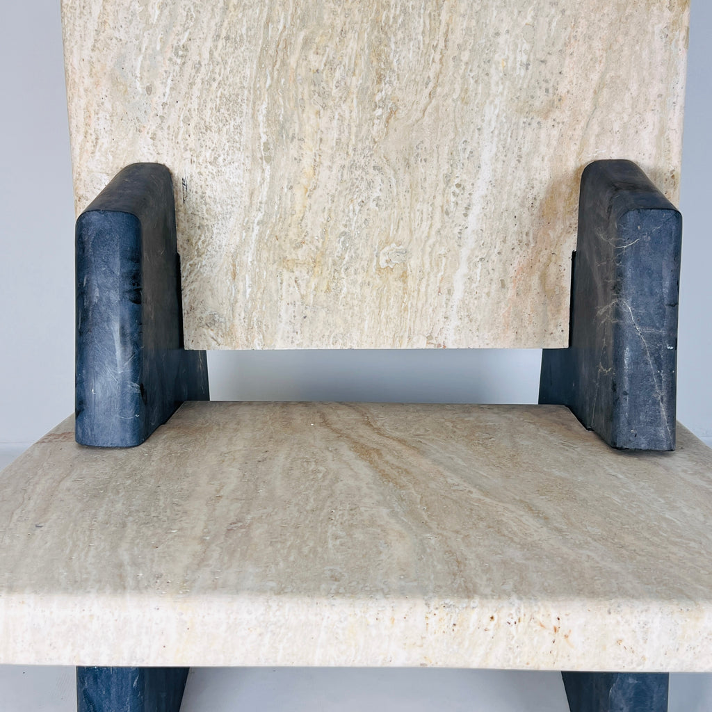 Travertine Throne Chair