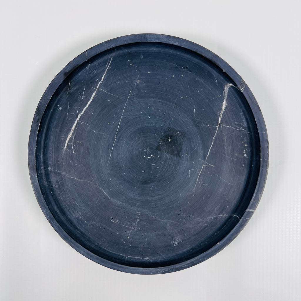 Black Galaxy Marble Plate