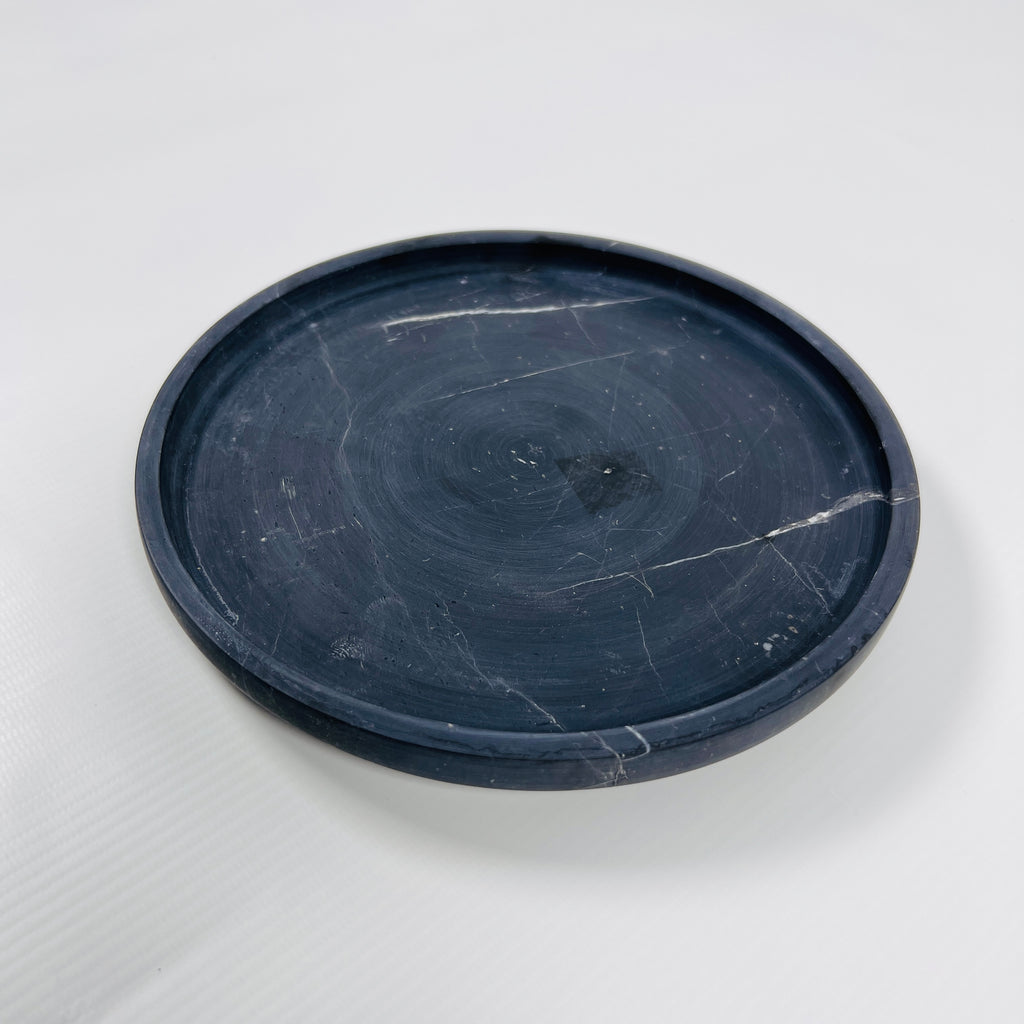 Black Galaxy Marble Plate