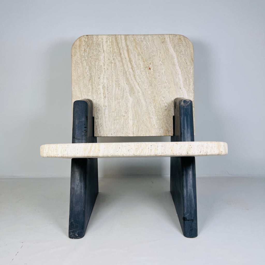 Travertine Throne Chair