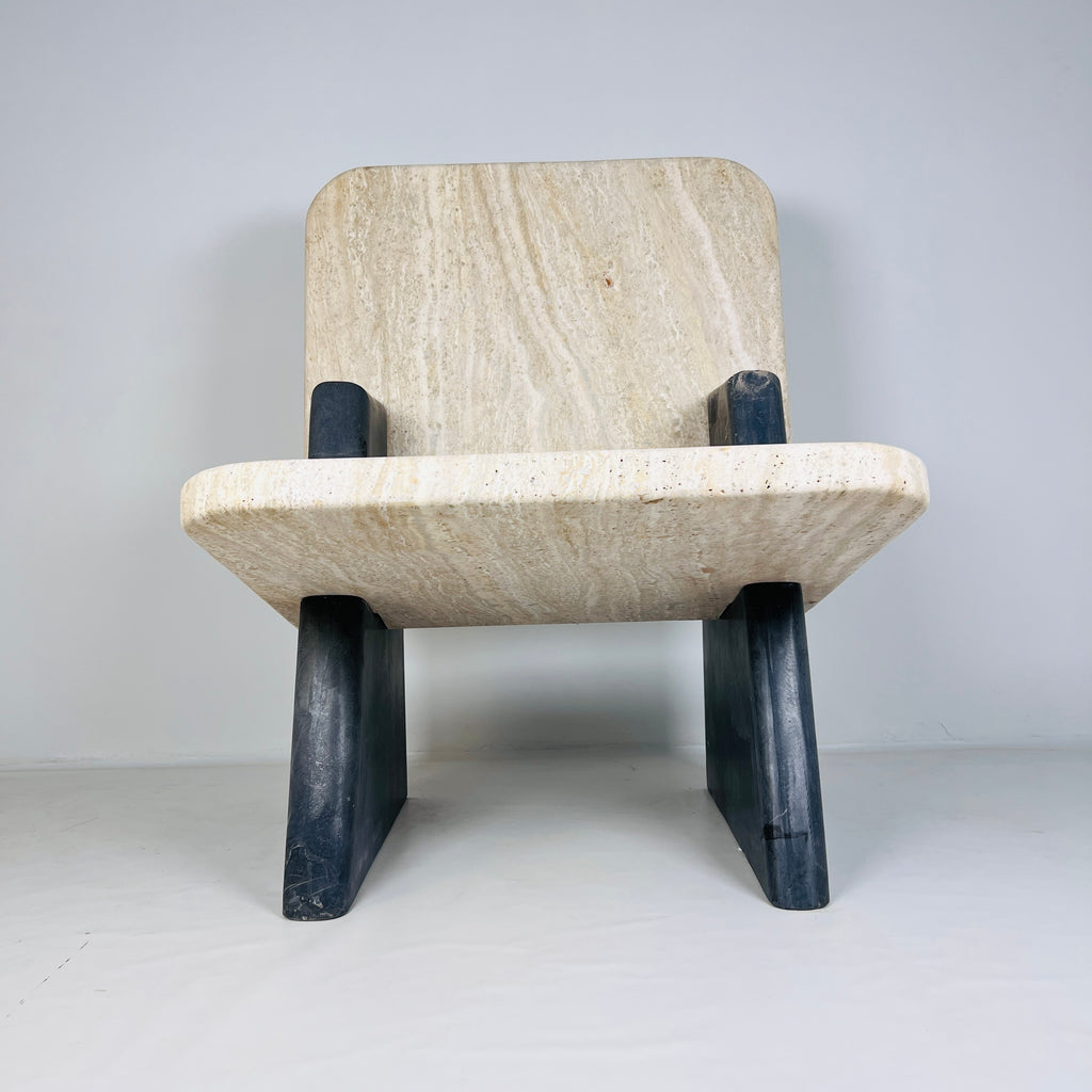 Travertine Throne Chair