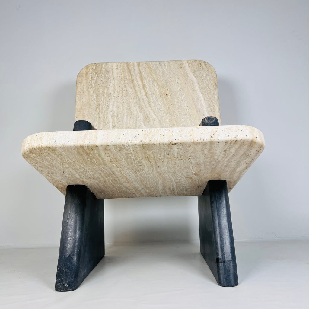 Travertine Throne Chair