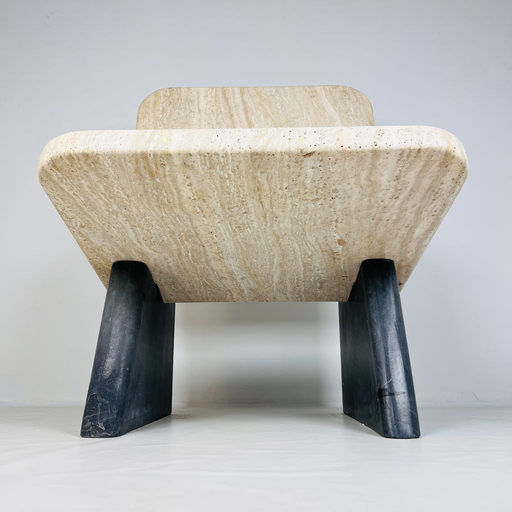 Travertine Throne Chair