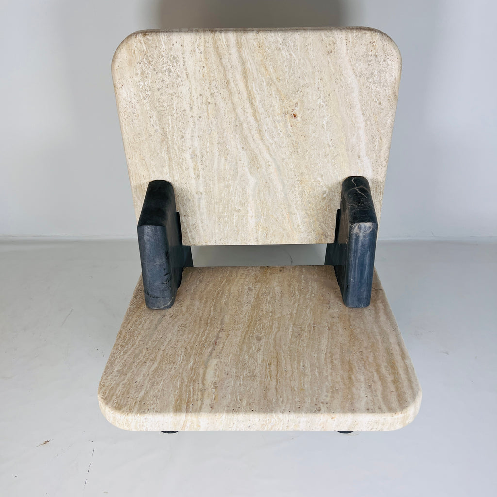 Travertine Throne Chair