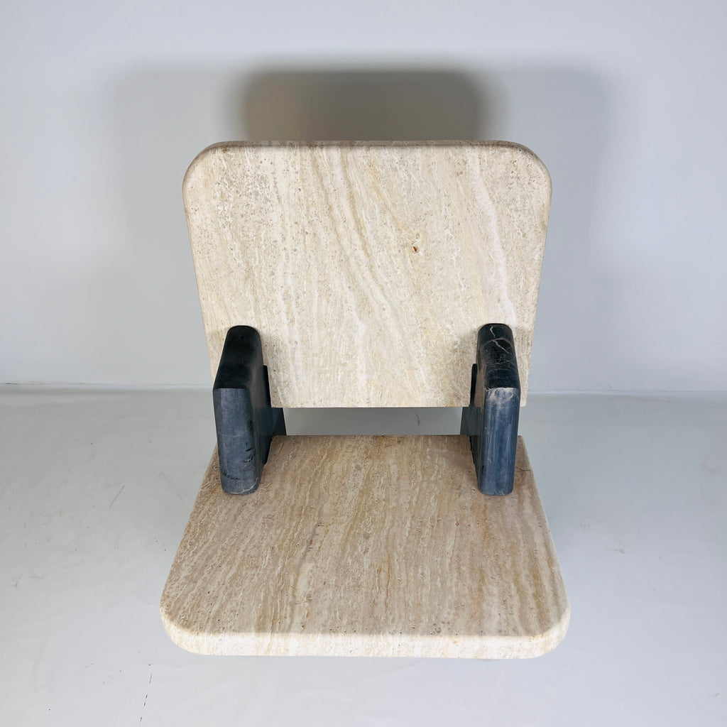 Travertine Throne Chair