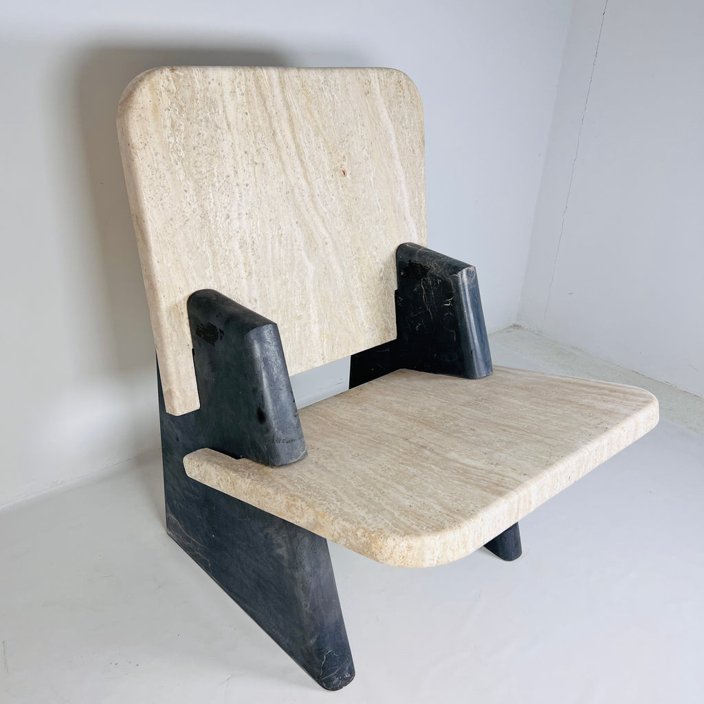 Travertine Throne Chair