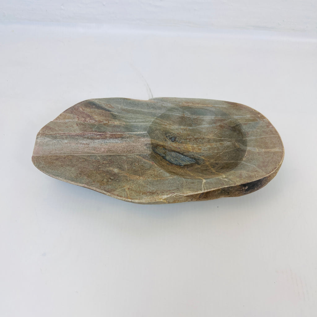 River Stone Tainted Bark Ash Tray