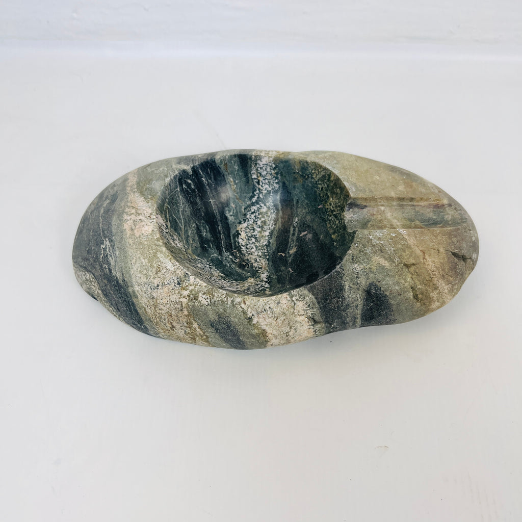 River Stone Tidal Waved Ash Tray