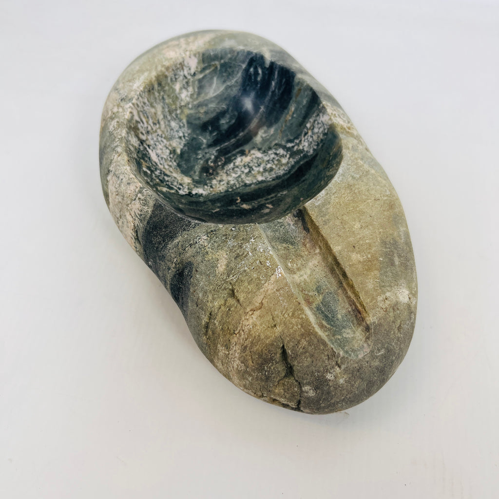 River Stone Tidal Waved Ash Tray