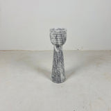 Striated Cup-Top Candle Stand - Small