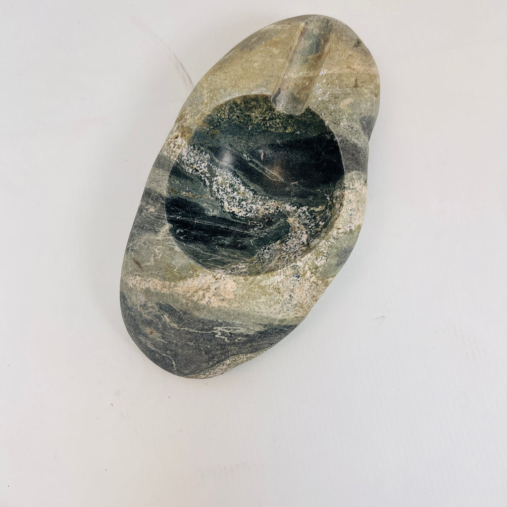 River Stone Tidal Waved Ash Tray