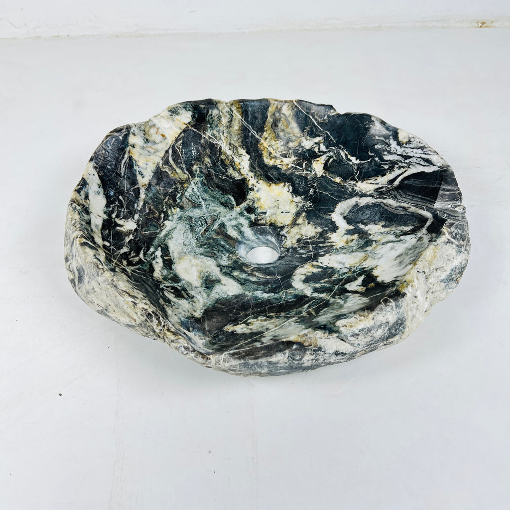 Multi-Color River Stone Sink