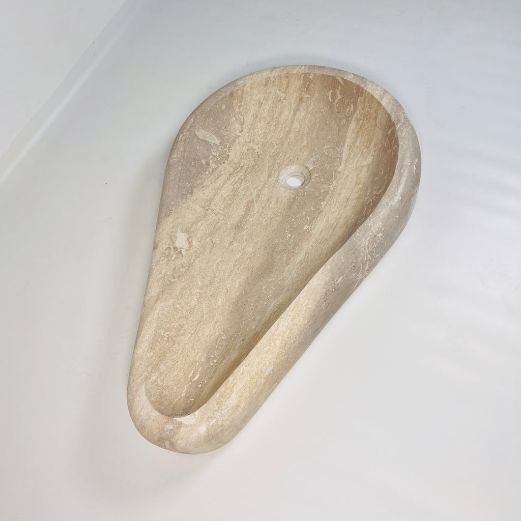 Droplet Oasis Travertine Sink