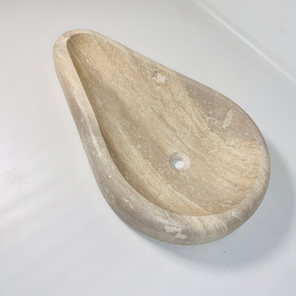 Droplet Oasis Travertine Sink