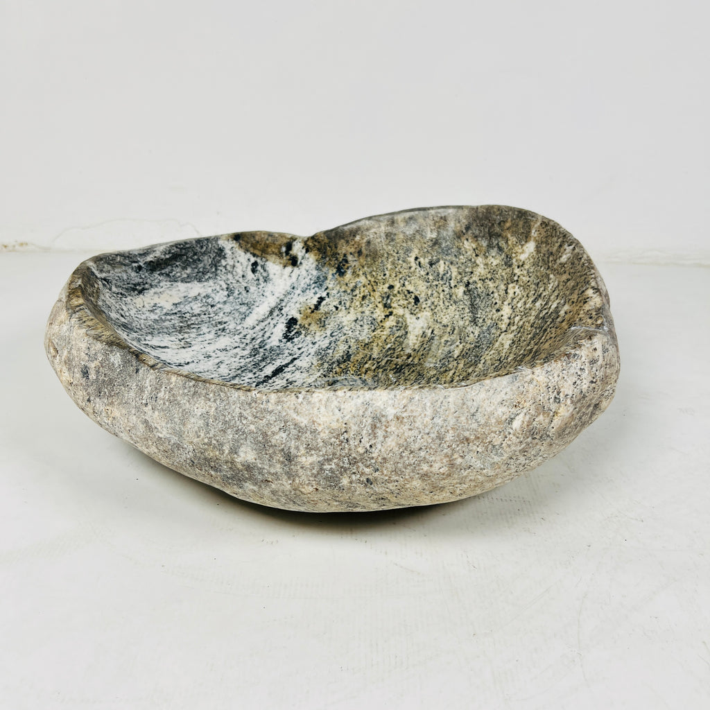 Golden Brushed River Stone Sink