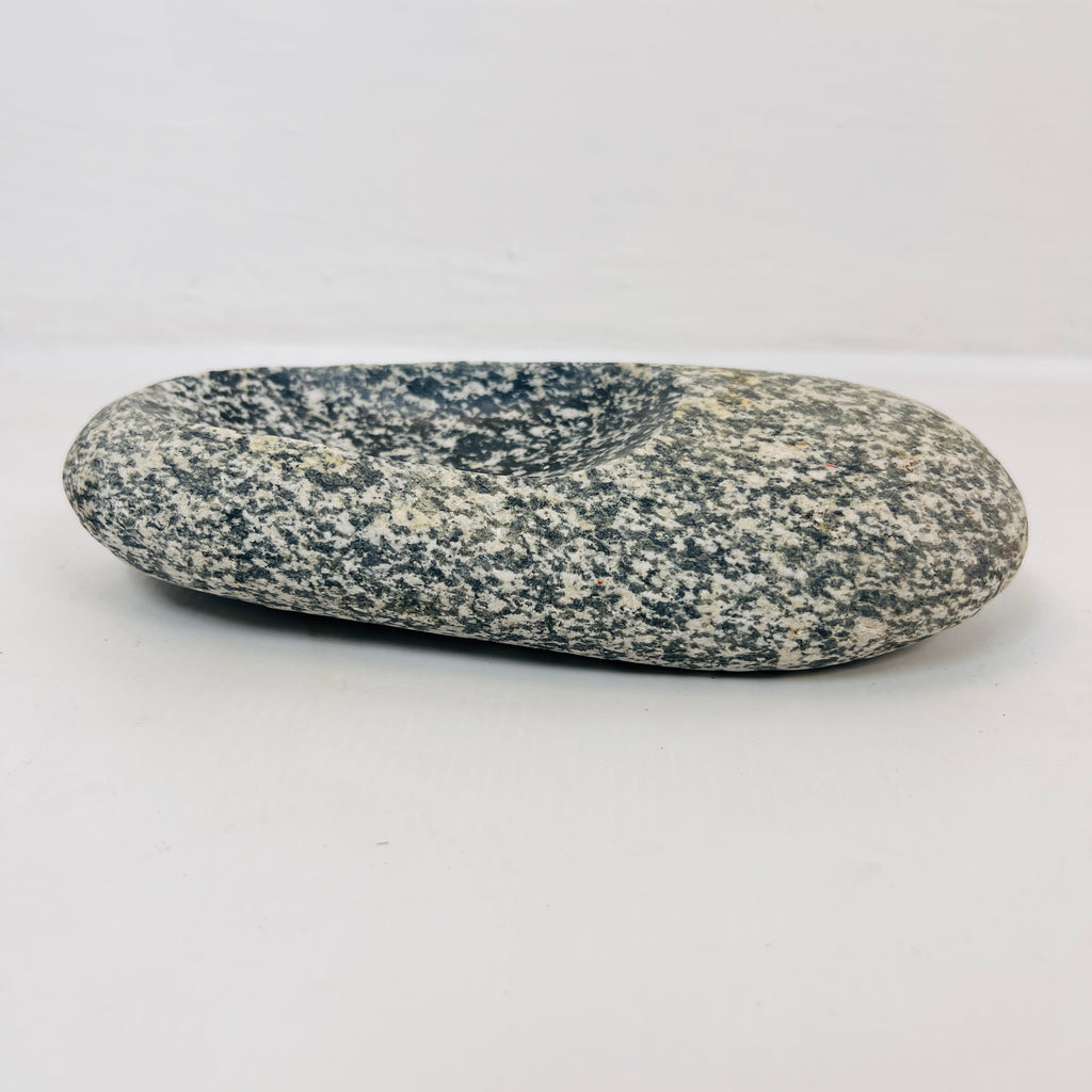 River Stone Sandy Grazed Soap Dish