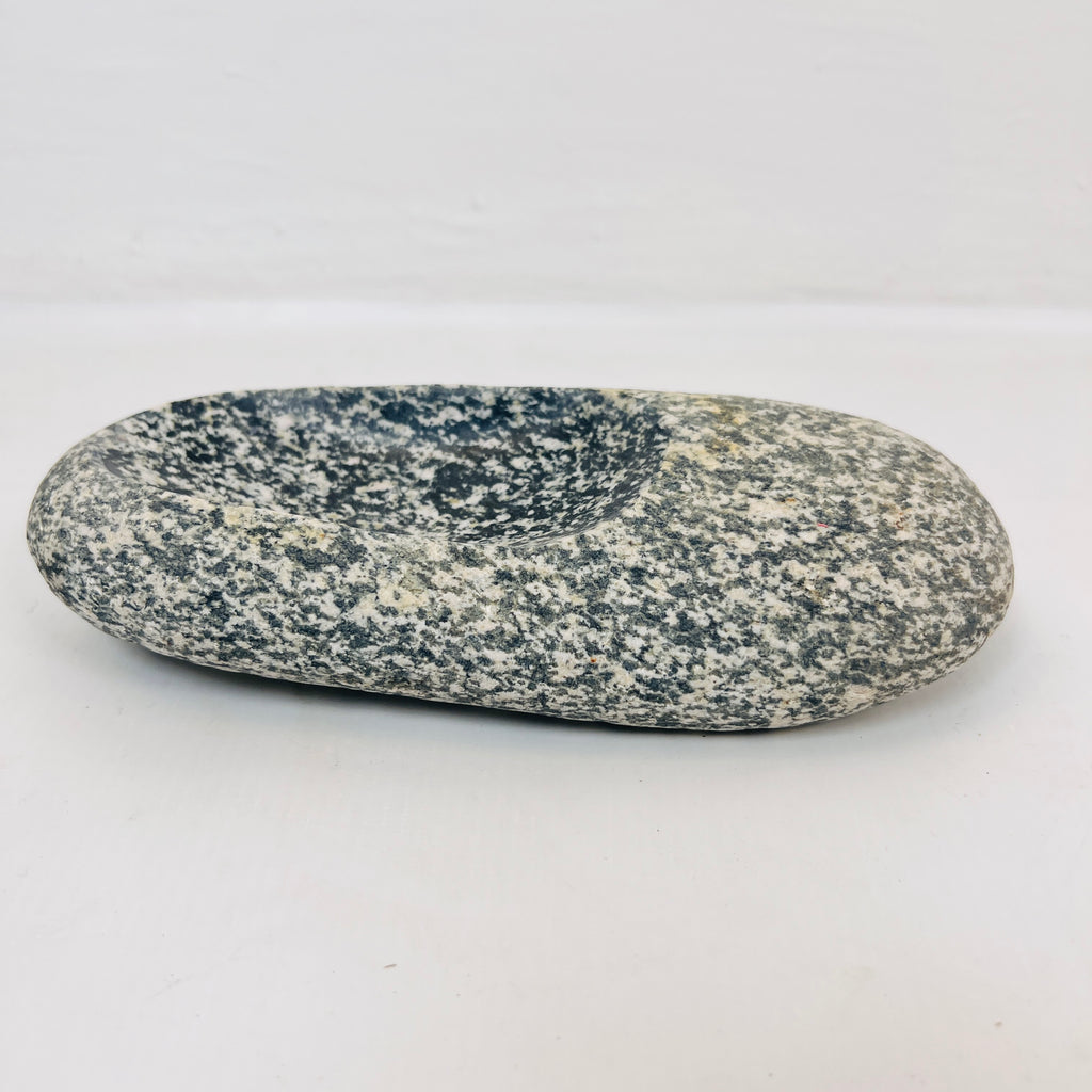 River Stone Sandy Grazed Soap Dish