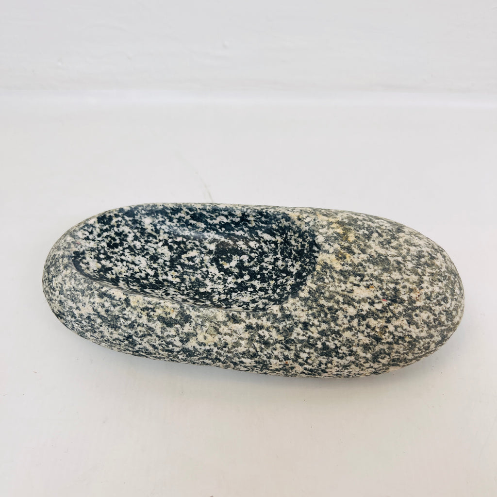 River Stone Sandy Grazed Soap Dish