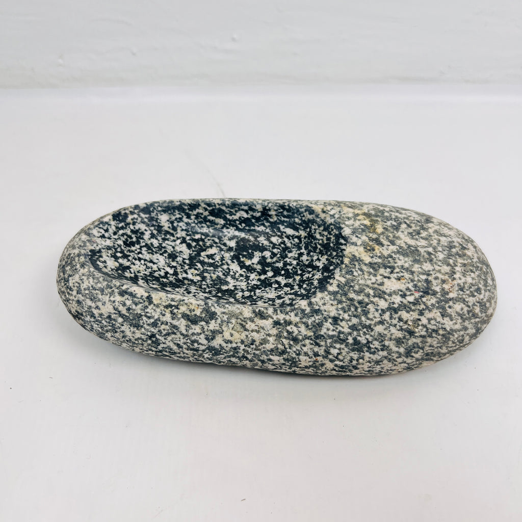 River Stone Sandy Grazed Soap Dish