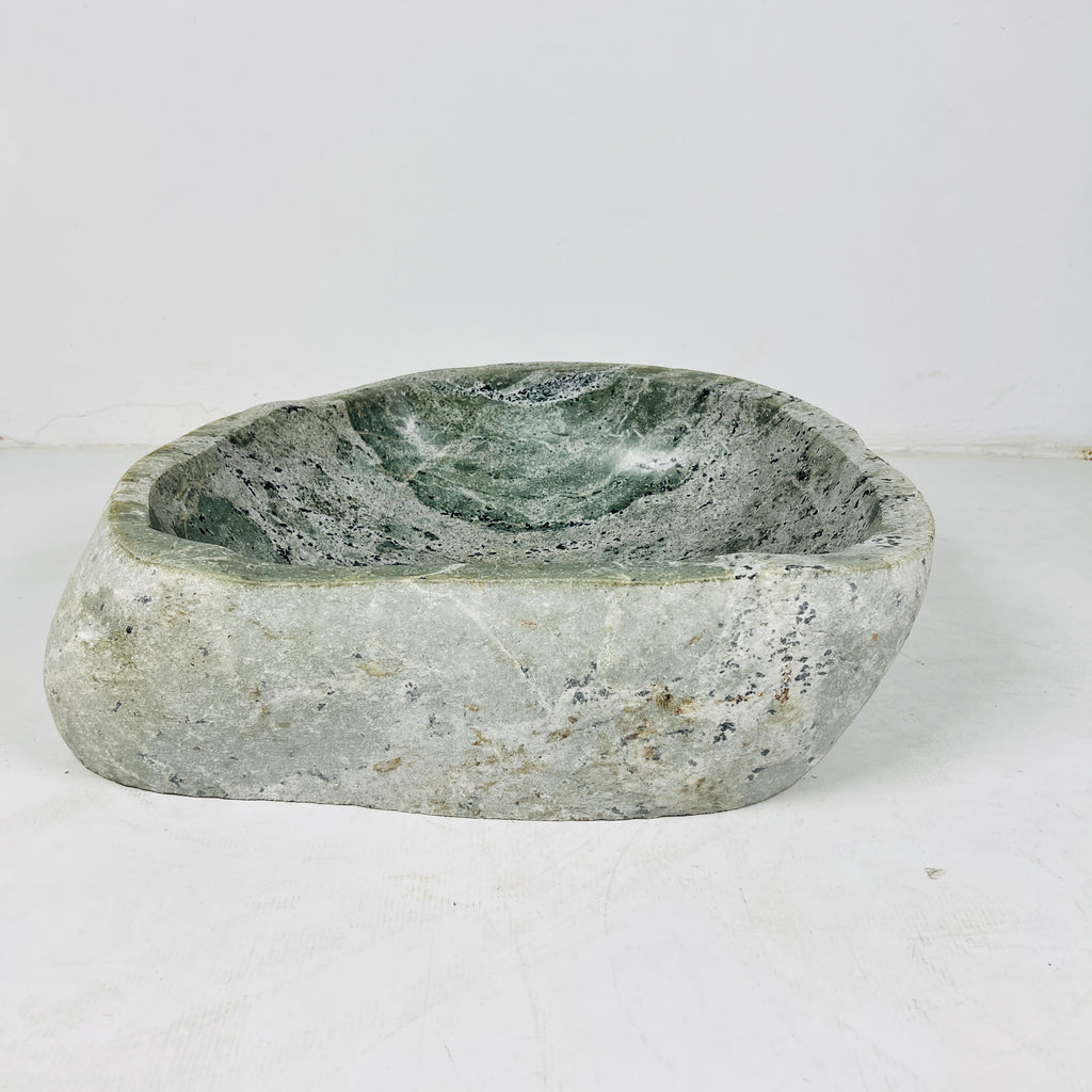 Green Speckeled River Stone Sink