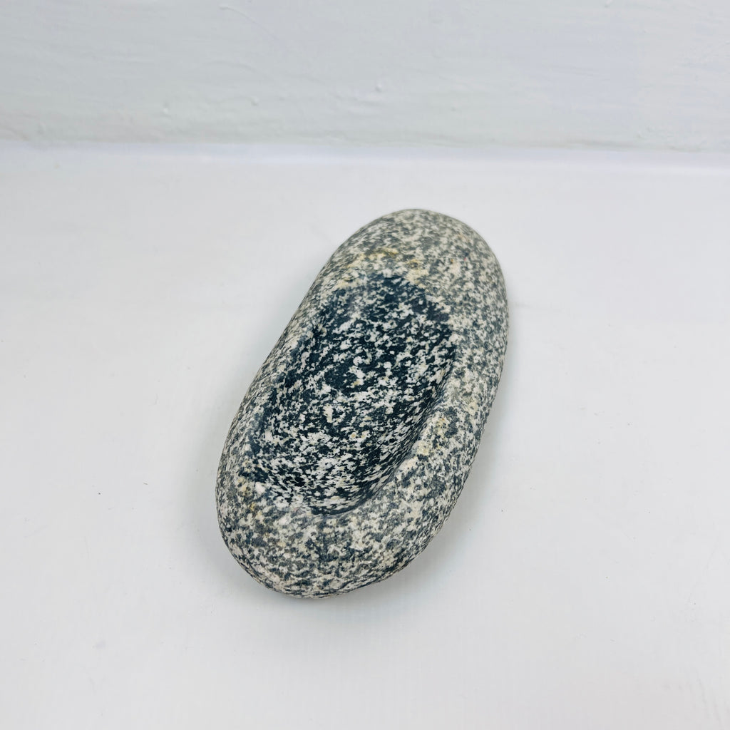 River Stone Sandy Grazed Soap Dish