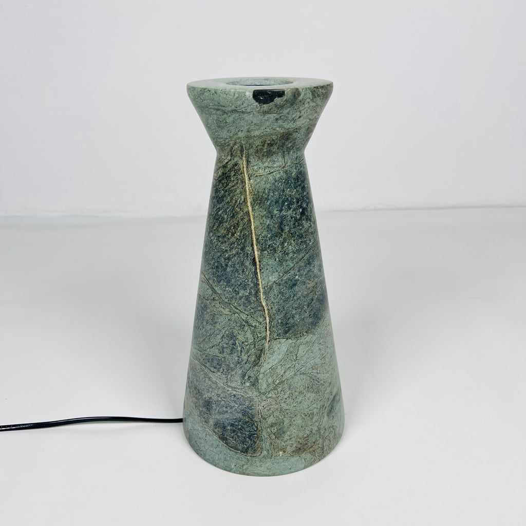 Upside Down Funnel Green Table Lamp